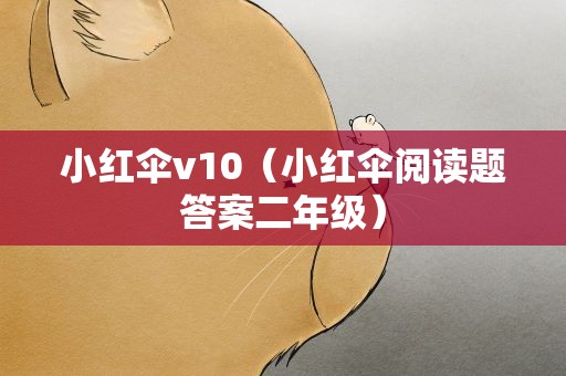 小红伞v10（小红伞阅读题答案二年级）