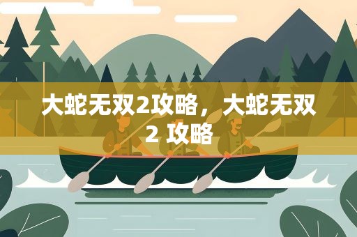 大蛇无双2攻略，大蛇无双2 攻略