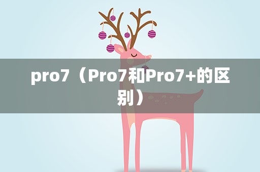 pro7（Pro7和Pro7+的区别）