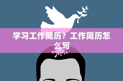 学习工作简历？工作简历怎么写