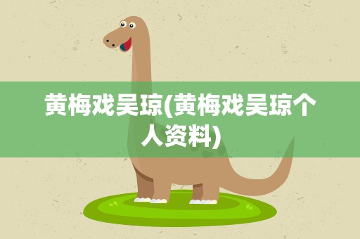 黄梅戏吴琼(黄梅戏吴琼个人资料)