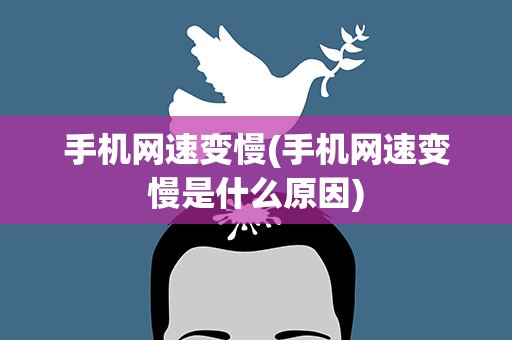 手机网速变慢(手机网速变慢是什么原因)