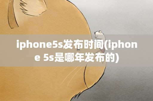 iphone5s发布时间(iphone 5s是哪年发布的)