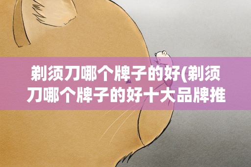 剃须刀哪个牌子的好(剃须刀哪个牌子的好十大品牌推荐)