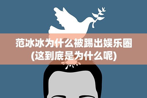 范冰冰为什么被踢出娱乐圈(这到底是为什么呢)