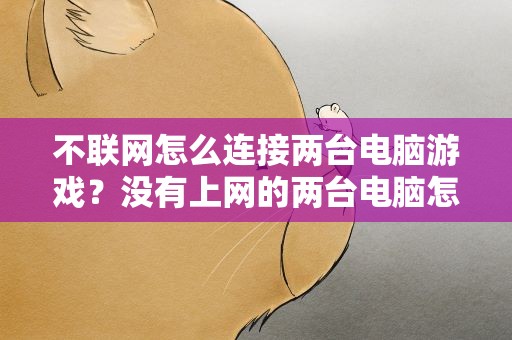 不联网怎么连接两台电脑游戏？没有上网的两台电脑怎么联机玩游戏啊,具体点。