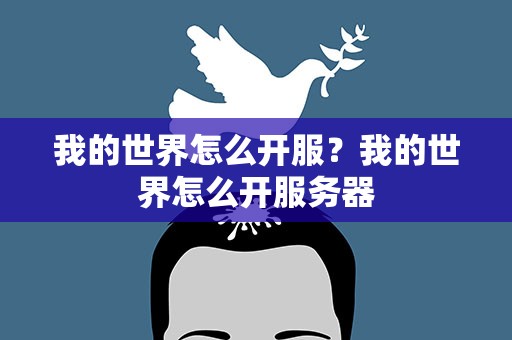 我的世界怎么开服？我的世界怎么开服务器