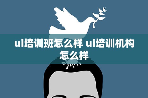 ui培训班怎么样 ui培训机构怎么样
