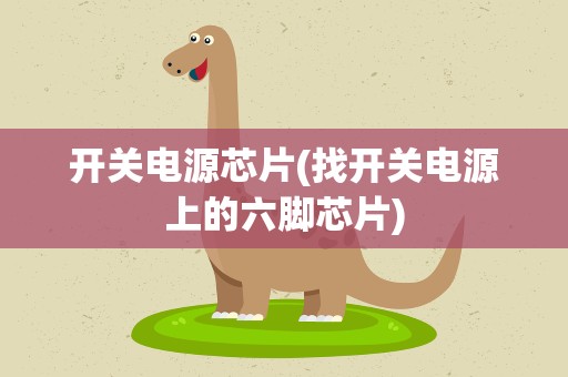 开关电源芯片(找开关电源上的六脚芯片)