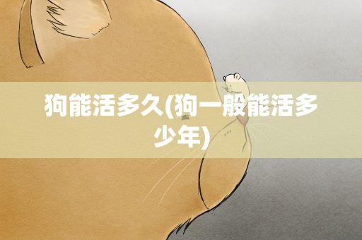狗能活多久(狗一般能活多少年)