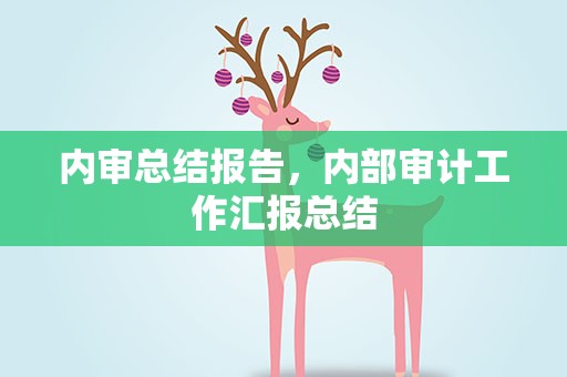 内审总结报告，内部审计工作汇报总结