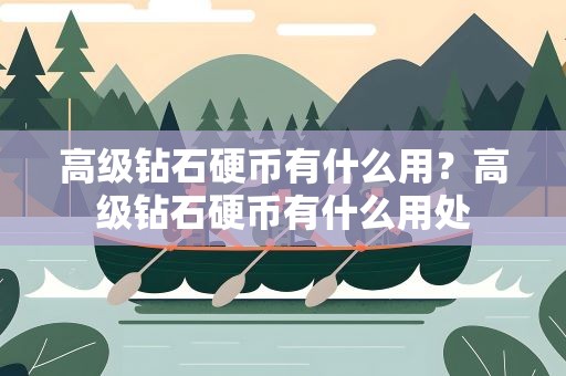 高级钻石硬币有什么用？高级钻石硬币有什么用处