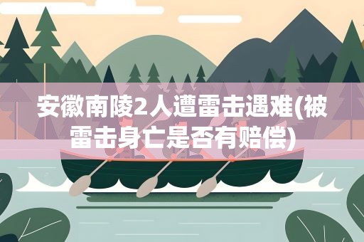 安徽南陵2人遭雷击遇难(被雷击身亡是否有赔偿)