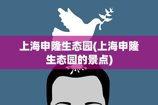 上海申隆生态园(上海申隆生态园的景点)