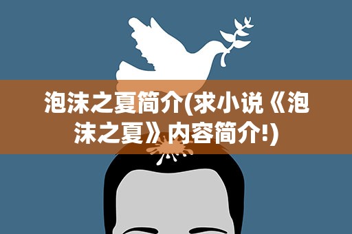 泡沫之夏简介(求小说《泡沫之夏》内容简介!)