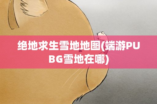 绝地求生雪地地图(端游PUBG雪地在哪)