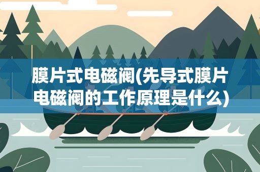膜片式电磁阀(先导式膜片电磁阀的工作原理是什么)