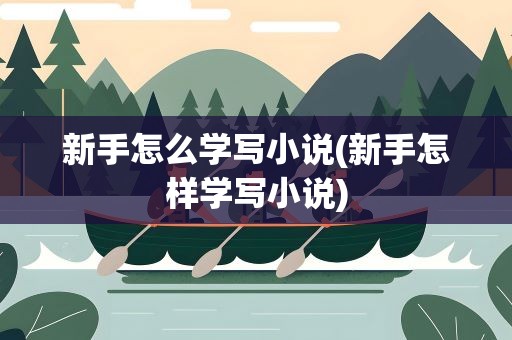 新手怎么学写小说(新手怎样学写小说)