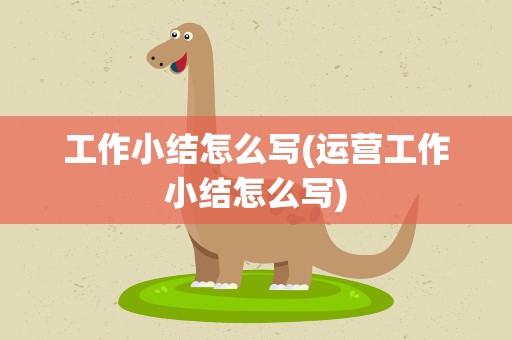 工作小结怎么写(运营工作小结怎么写)