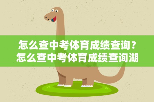 怎么查中考体育成绩查询？怎么查中考体育成绩查询湖北