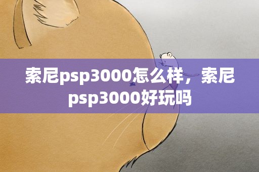 索尼psp3000怎么样，索尼psp3000好玩吗