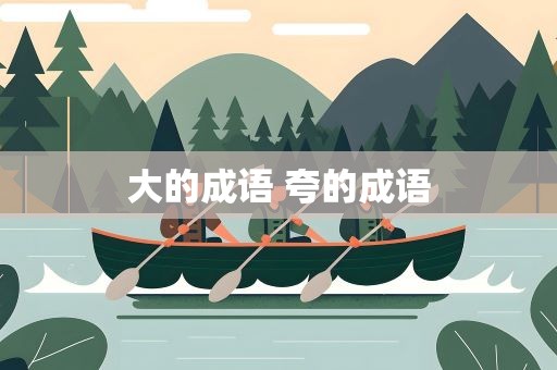 大的成语 夸的成语