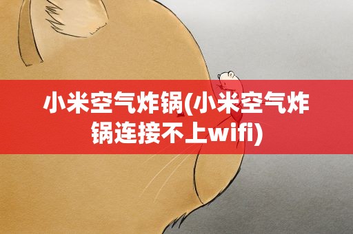 小米空气炸锅(小米空气炸锅连接不上wifi)