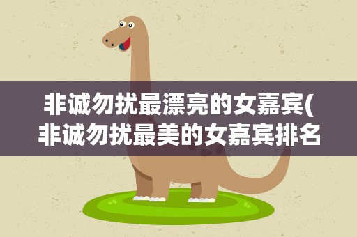 非诚勿扰最漂亮的女嘉宾(非诚勿扰最美的女嘉宾排名)