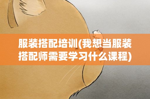 服装搭配培训(我想当服装搭配师需要学习什么课程)