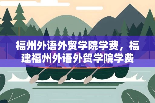 福州外语外贸学院学费，福建福州外语外贸学院学费
