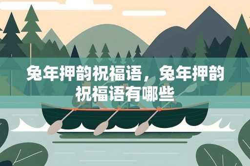 兔年押韵祝福语，兔年押韵祝福语有哪些