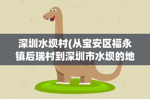 深圳水坝村(从宝安区福永镇后瑞村到深圳市水坝的地铁有没有)