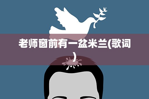 老师窗前有一盆米兰(歌词)
