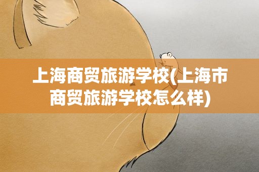上海商贸旅游学校(上海市商贸旅游学校怎么样)