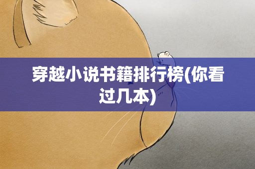 穿越小说书籍排行榜(你看过几本)