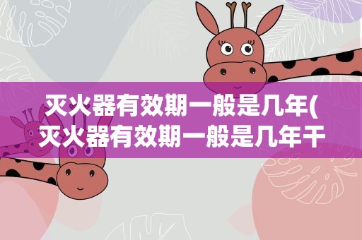 灭火器有效期一般是几年(灭火器有效期一般是几年干粉)