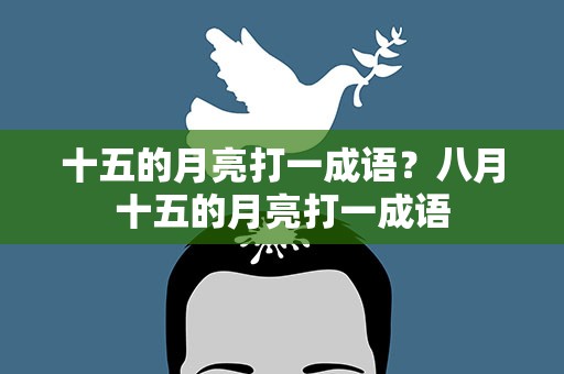 十五的月亮打一成语？八月十五的月亮打一成语