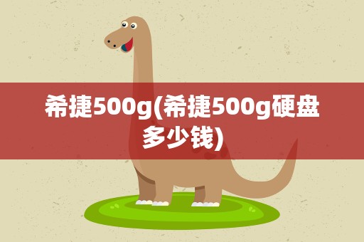 希捷500g(希捷500g硬盘多少钱)
