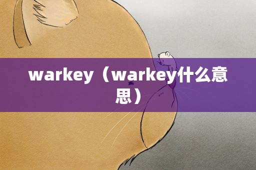 warkey（warkey什么意思）