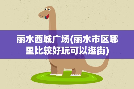 丽水西城广场(丽水市区哪里比较好玩可以逛街)