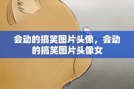 会动的搞笑图片头像，会动的搞笑图片头像女