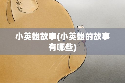 小英雄故事(小英雄的故事有哪些)