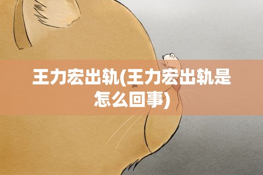 王力宏出轨(王力宏出轨是怎么回事)