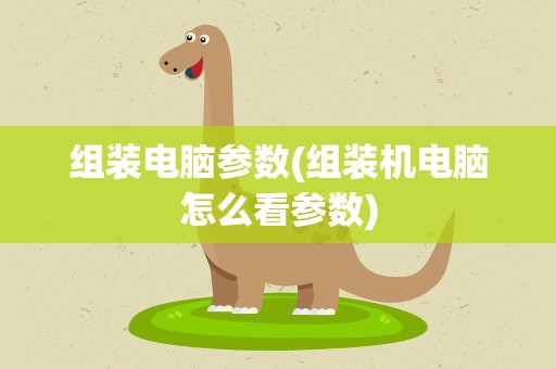 组装电脑参数(组装机电脑怎么看参数)