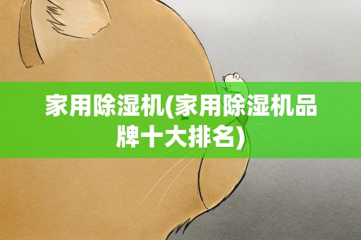 家用除湿机(家用除湿机品牌十大排名)