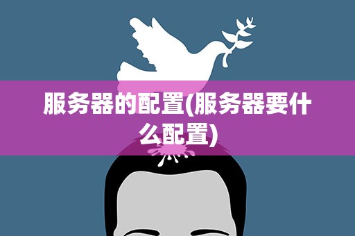 服务器的配置(服务器要什么配置)