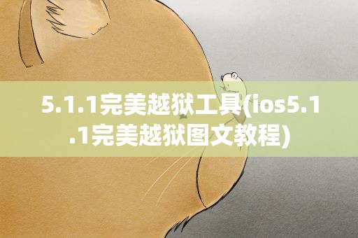 5.1.1完美越狱工具(ios5.1.1完美越狱图文教程)