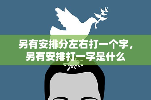 另有安排分左右打一个字，另有安排打一字是什么