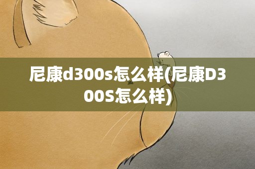 尼康d300s怎么样(尼康D300S怎么样)