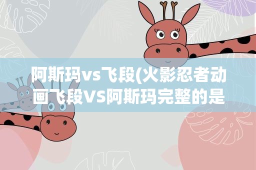 阿斯玛vs飞段(火影忍者动画飞段VS阿斯玛完整的是从第几集到第几集)